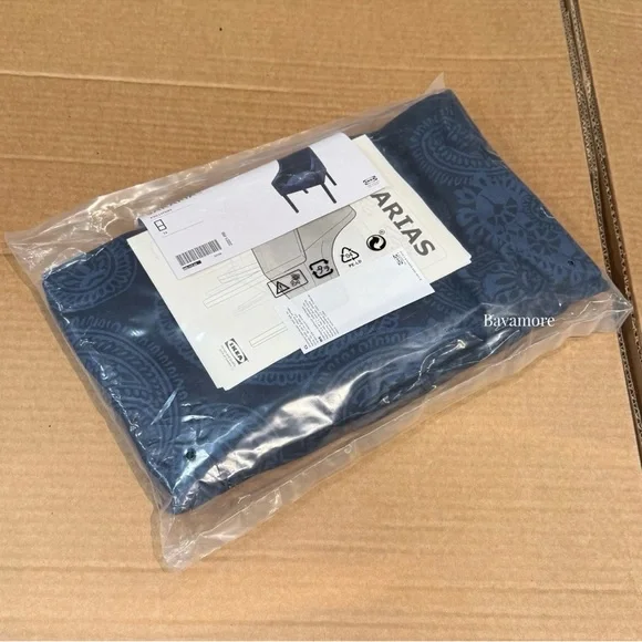 IKEA SAKARIAS Armchair Cover Kvillsfors 100% Cotton, Blue Paisley (cover Only) - Picture 3 of 3